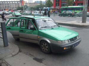 Xi'an taxi for a Terracotta Army transfer from the city