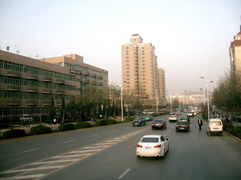 Xi'an traffic for planning a taxi or ride-hailing trip