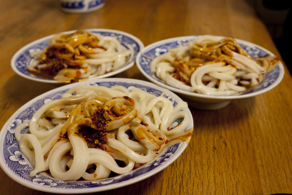 Liangpi cold noodles for a Xi'an food stop after visiting the Terracotta Army