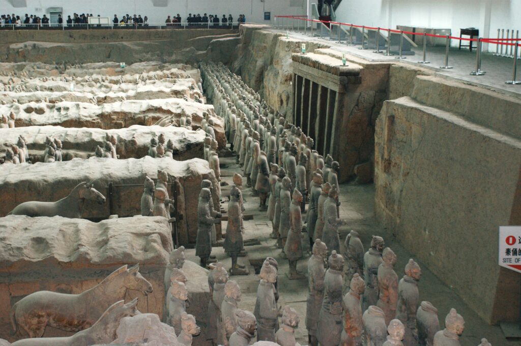 Terracotta Army pit hall for winter visitor planning