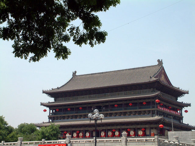 Xi'an Drum Tower near the Muslim Quarter